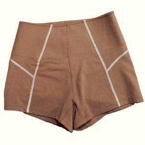 Free People Movement Brown Short Compression Shorts SZ XSmall